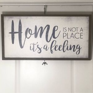 Charming Wall Art Sign - Gray and White